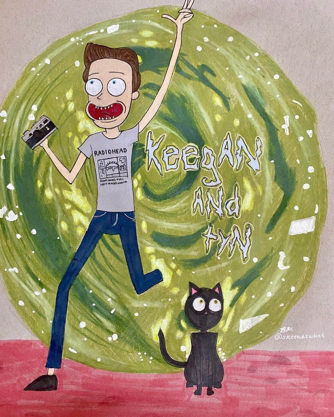 キーガン・アレンのインスタグラム：「It was a thrill of a LIFETIME to be a part of my favorite show @rickandmorty season 4 !! SO GRATEFUL to my friends @importantscience @danharmon @welikesam @justinroiland @sydthegreat and everyone else I had the pleasure of working with!  Season 4 will continue in 2020!! Tons of adventures! Mor(belch)tyyyy」
