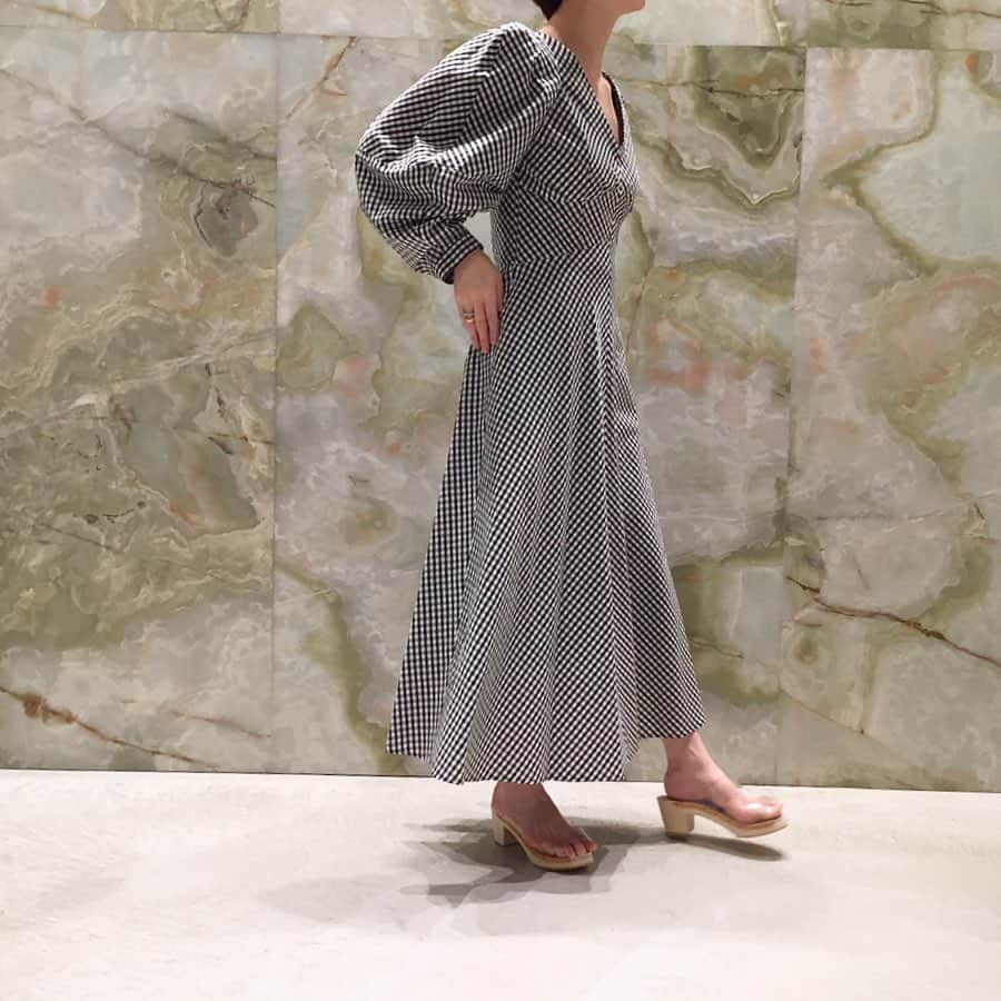 のインスタグラム：「＜YOHEI OHNO＞ gingham check dress ¥65,000-(+tax)  #H_beautyandyouth @h_beautyandyouth  #BEAUTYANDYOUTH #Unitedarrows #yoheiohno」