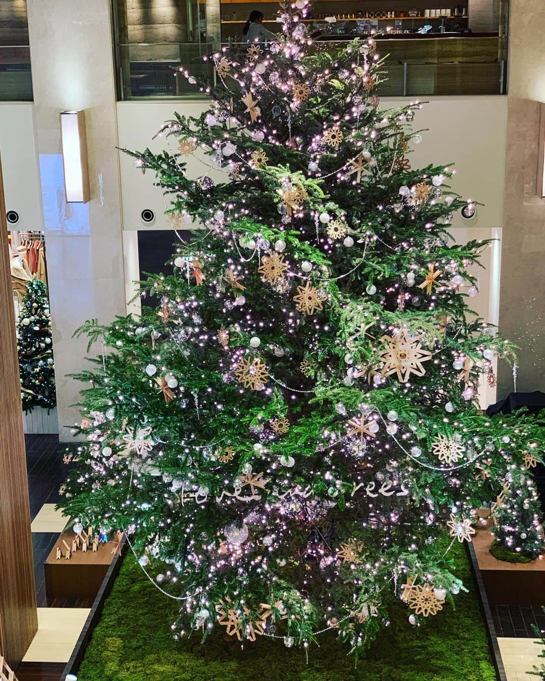 のインスタグラム：「玉川高島屋SC開業50周年のクリスマスは、二子玉川の豊かな自然環境と次世代の未来に向けたサスティナブルな提案として、館内のクリスマスツリーの装飾には、more treesの森で適切に管理された国産材が使用されています。 #loveandtrees #moretrees #玉川高島屋sc #みんなでつくる未来の森」