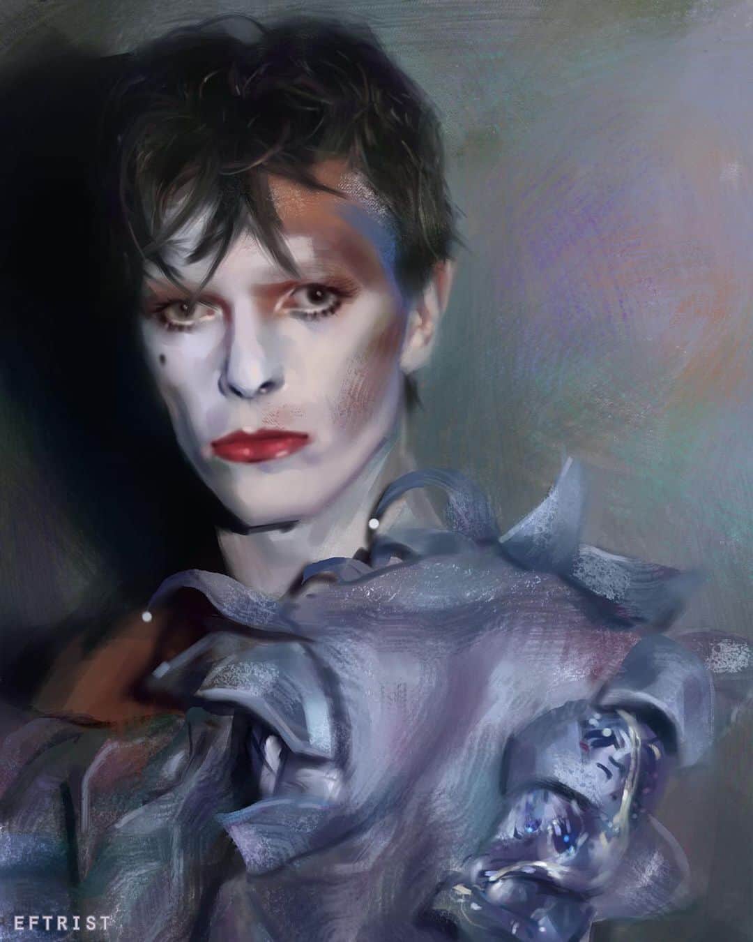 デヴィッド・ボウイさんのインスタグラム写真 - (デヴィッド・ボウイInstagram)「FEATURED ARTIST: SASHA CHESHEIKO  We have been following Sasha Chesheiko’s work since she first posted a Bowie portrait a little over a year ago.  Sasha is a digital artist who hails from Russia and we think you'll agree that she is producing some beautiful images.  Check out her Instagram page @eftristesse where you can find even more Bowie portraits peppered among many other faces from the world of entertainment.  #DavidBowieArt  #EftristArtBowie」12月18日 10時08分 - davidbowie