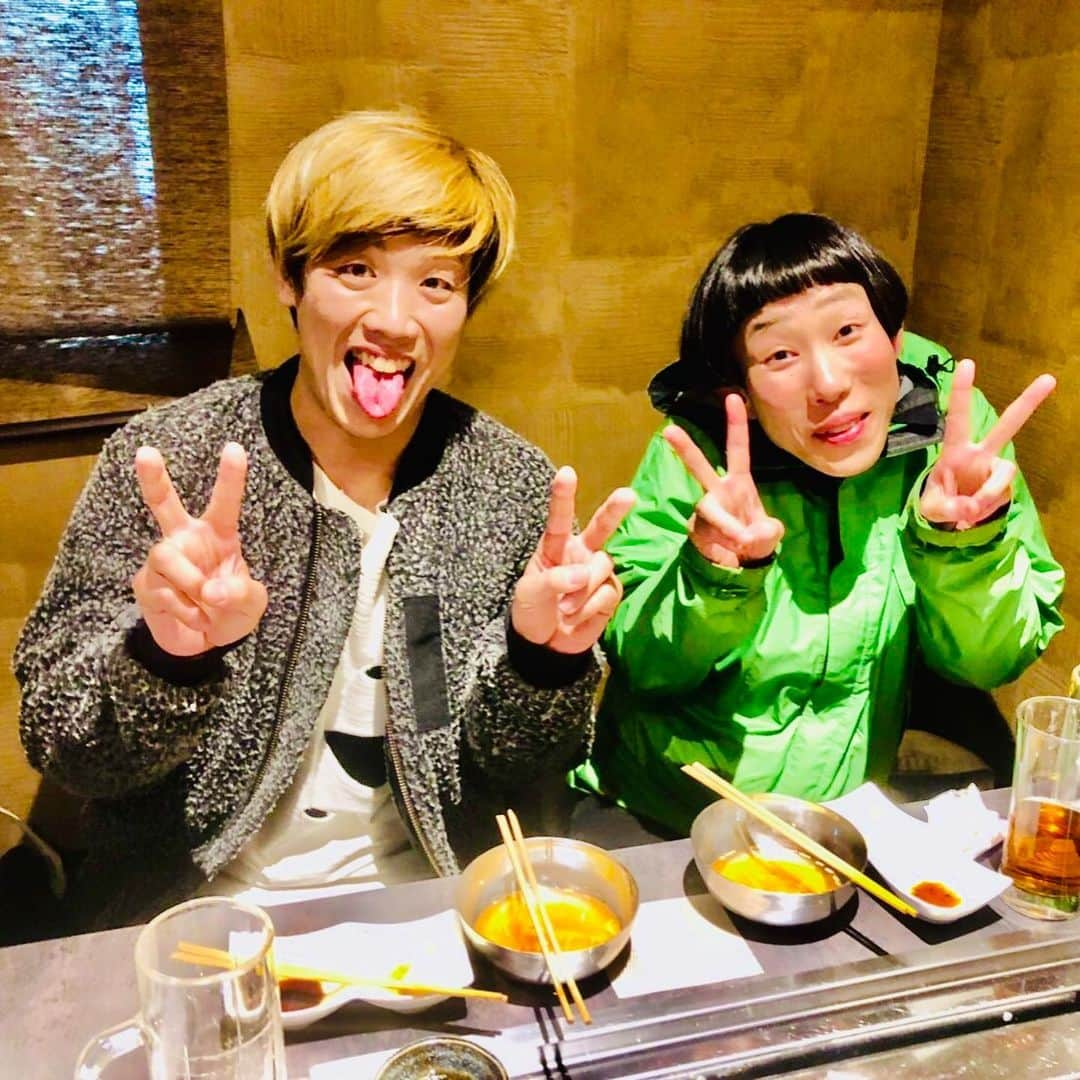 けんじるさんのインスタグラム写真 - (けんじるInstagram)「‪今宵は牧野ステテコさんと焼肉とビールを食らいました〜‼️‬ ‪楽しい夜でしたでぇ〜す‼️‬ ‪#けんじる #食い込MEN #芸人 #お笑い #ギャグ #吉本 #ウチのガヤがすみません #牧野ステテコ #THEW‬」12月19日 0時15分 - kenjiru0318