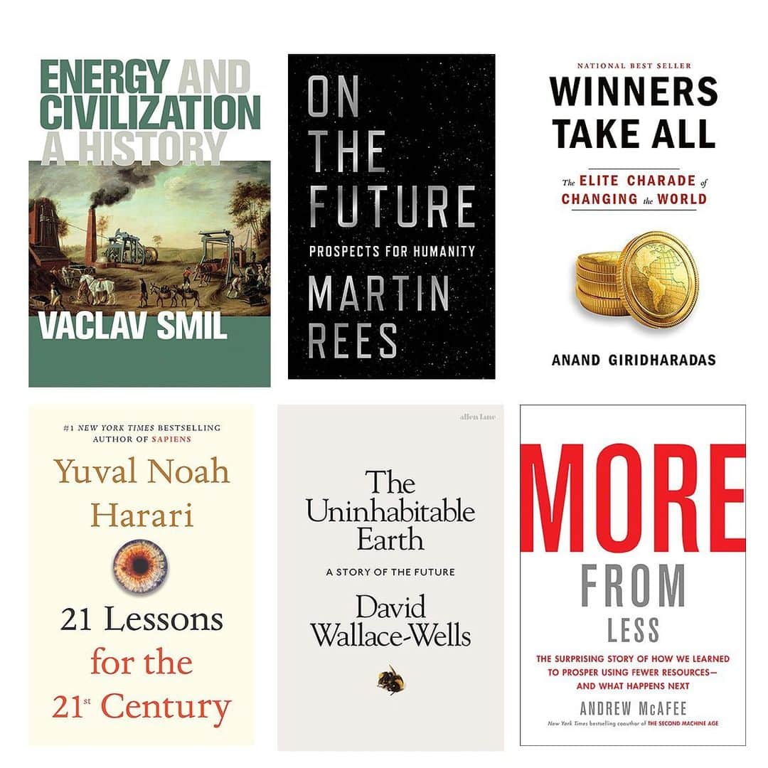 ホセ・ゴンザレスさんのインスタグラム写真 - (ホセ・ゴンザレスInstagram)「The books I listened to in 2019 📚  The value of everything - Mariana Mazzucato.  Making and taking in the global economy.  People, power and profits - Joseph E. Stiglitz.  Progressive capitalism for an age of discontent.  Doughnut Economics - Kate Raworth.  Seven ways to think like a 21st-century economist.  Utopia for realists - Rutger Bregman.  Scale - Geoffrey West. The universal laws of growth, innovation, sustainability, and the pace of life in organisms, cities, economies and companies.  Blueprint - Nicholas A. Christakis. The evolutionary origins of a good society.  Energy and civilization - Vaclav Smil.  On the future - Martin Rees. Prospects for humanity.  Winners take all - Anand Giridharadas. The elite charade of changing the world.  21 Lessons for the 21st century - Yuval Noah Harari.  The Uninhabitable Earth - David Wallace-Wells. A story of the future.  More from less - Andrew McAfee. The surprising story of how we learned to prosper using fewer resources - and what happens next.  The gardener and the carpenter - Alison Gopnik. What the new science of child development tells us about the relationship between parents and children.  Ditt kompetenta barn - Jesper Juul.  Växa, inte lyda - Lars H. Gustafsson.  The stress solution - Rangan Chatterjee.  Hoppet - Johan Ehrenberg. Bara du kan rädda världen!  This is not a drill - Extinction rebellion. An extinction rebellion handbook.  Gör skillnad! - Johanna Nilsson, Maria Soxbo, Emma Sundh. Från klimatångest till handlingskraft.  Larmrapporten - Emma Frans. Att skilja vetenskap från trams.  The big fat surprise - Nina Teicholz.  The organized mind - Daniel J. Levitin. Thinking straight in the age of information overload.  The longevity paradox - Steven R. Gundry.  The plant paradox - Steven R. Gundry.  Conscious - Annaka Harris. A brief guide to the fundamental mystery of the mind.  Conscience - Patricia Churchland. The origins of moral intuition.  How to change your mind - Michael Pollan.  Lifespan - David A. Sinclair. Why we age - and why we don’t have to.  The four horsemen - Dawkins, Dennett, Harris, Hitchens. The discussion that sparked an atheist revolution.  Outgrowing god - Richard Dawkins」12月18日 23時33分 - jose.gonz.music