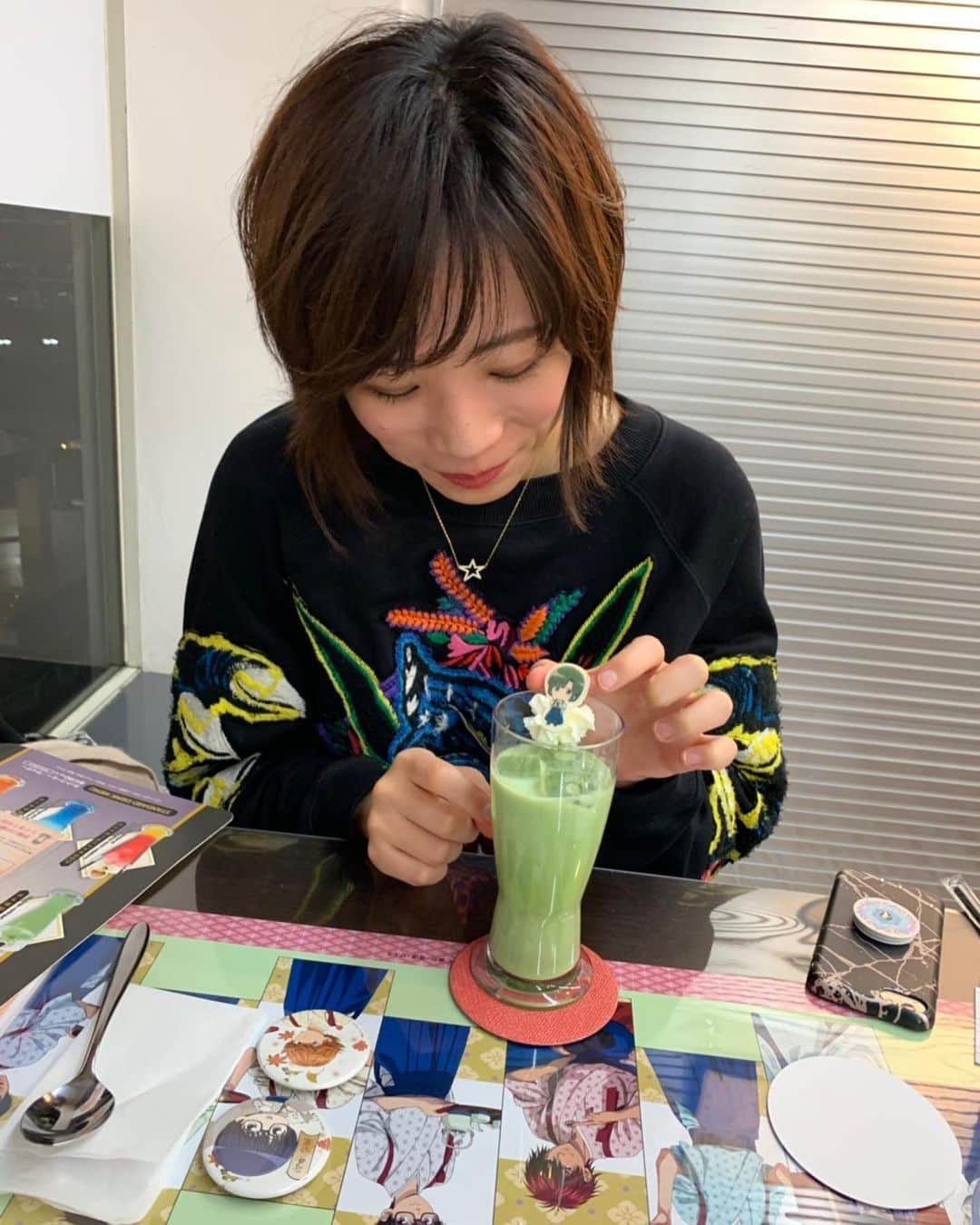 謝依旻さんのインスタグラム写真 - (謝依旻Instagram)「ヒカ碁カフェ❣️楽しかった~✨ #ヒカルの碁 #ヒカ碁カフェ  #囲碁 #hikarunogo #cafe #weiqi #圍棋  #棋靈王 #カフェ #塔矢アキラ #抹茶ラテ」12月18日 23時42分 - igo_1116