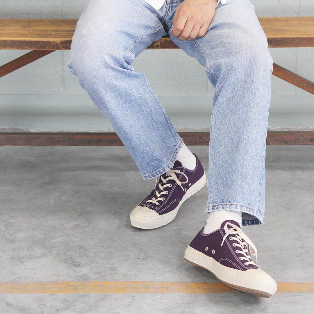 MOONSTARのインスタグラム：「GYM CLASSIC / PURPLE  #moonstarshoes #finevulcanized #gymclassic #madeinkurume」