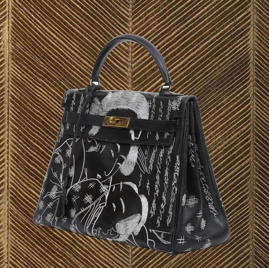 ジェイアーさんのインスタグラム写真 - (ジェイアーInstagram)「The Vintage Iconic Hermes Bags X Jay Ahr Embroidery Collection « Shunga » Act 2  Vintage Hermès Kelly bags, size 32 Provenance: Tokyo, Japan - Year: 1973  #hermes #jayahr #jonathanriss #kelly #birkin #constance #hermes #bag #embroidery #sustainable #Art #iconsxjayahr #everyhumanisanartist #oneofakind #unique #erotic #porn #shunga #xjapan」12月18日 17時06分 - _jay_ahr_