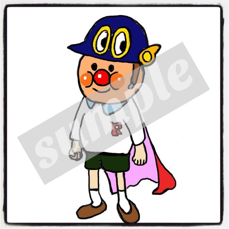 大川知英のインスタグラム：「ルミネの空き時間で次長課長の 井上さんとお絵描き🤡 なんでもアンパンマンシリーズ👮🏼‍♂️⭐️ 井上さんの最高のアイデア🤡 可愛くない？😘 #お絵描き#なんでもアンパンマンシリーズ#最高のアイデア #次長課長#井上さん#絵が好き#依頼お待ちしてます #サンプルて#amecajiboys #takatsubase #アメトイ部キャプテン」