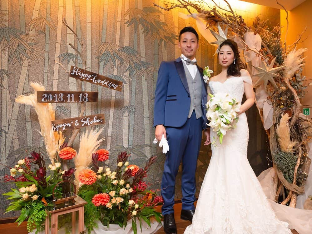 東京タワーの麓の結婚式のインスタグラム