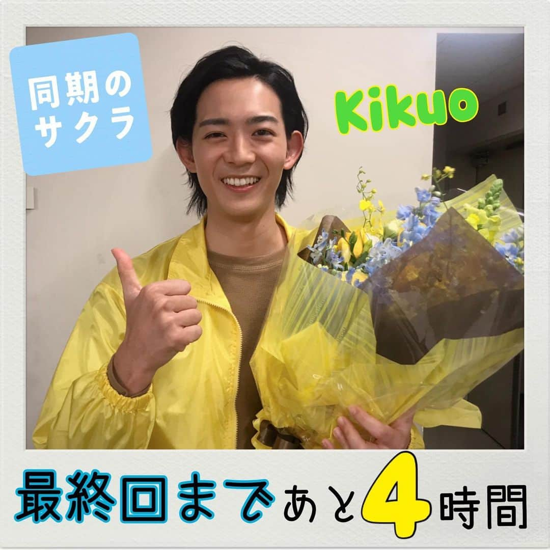 日本テレビ「同期のサクラ」のインスタグラム：「🌸#同期のサクラ 最終回は今夜10時🌸 カウントダウン⏰🚩 放送まであと4時間です‼️ #竜星涼 #菊夫くん」