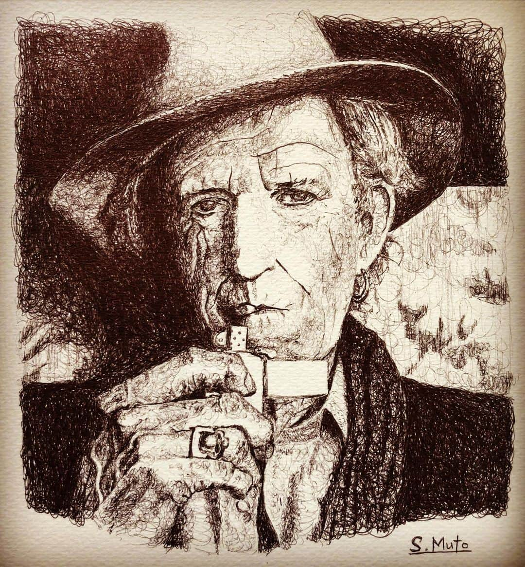 武藤昭平さんのインスタグラム写真 - (武藤昭平Instagram)「happy birthday KEITH RICHERDS #keithrichards #therollingstones #武藤昭平 #syoheimuto #ballpointpenart #drowings #デッサン」12月18日 19時06分 - syoheimuto