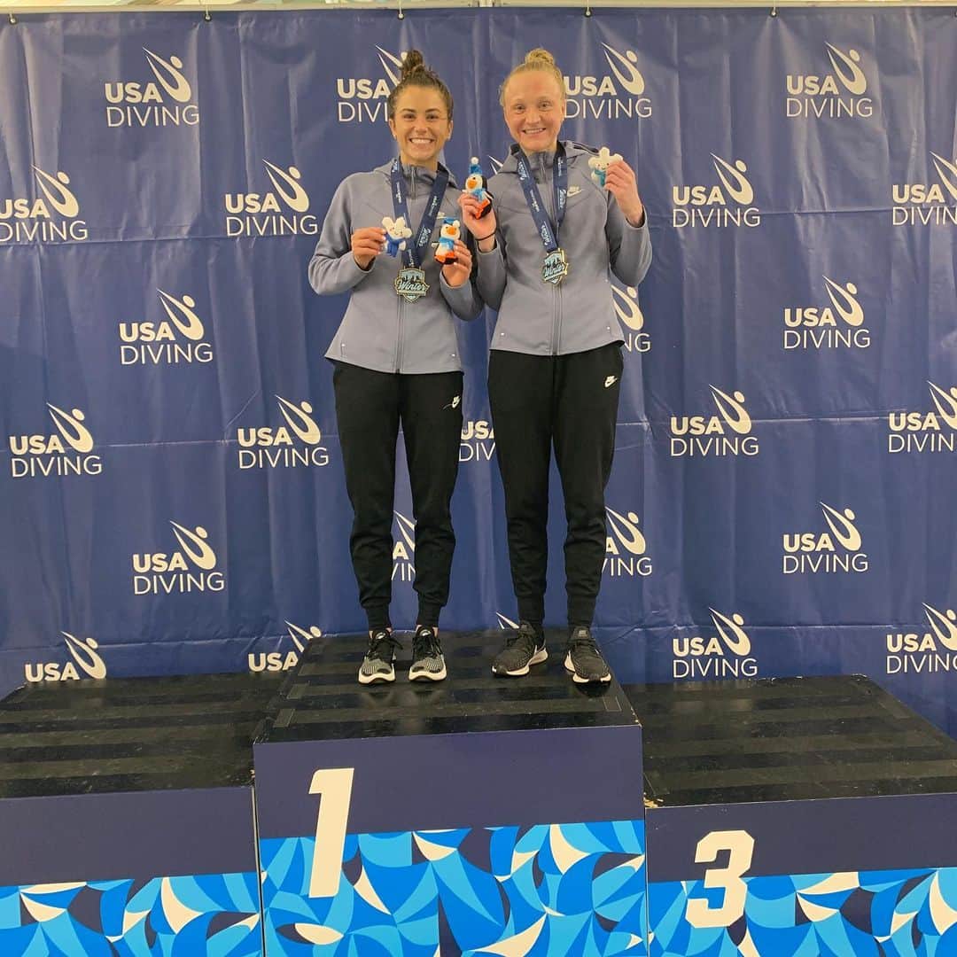 キャシディ・クックのインスタグラム：「Punched our ticket to Tokyo for the World Cup/ Olympic test event 🇯🇵🤩 So pumped to be back on the international scene representing @usa_diving and @teamusa 🇺🇸」
