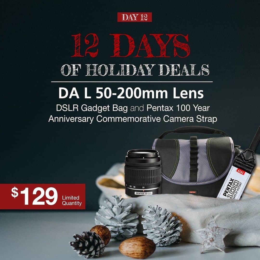 Ricoh Imagingさんのインスタグラム写真 - (Ricoh ImagingInstagram)「Our last deal is the DA L 50-200mm lens! Order this and our remaining deals on our site! Link in bio.」12月19日 1時09分 - ricohpentax