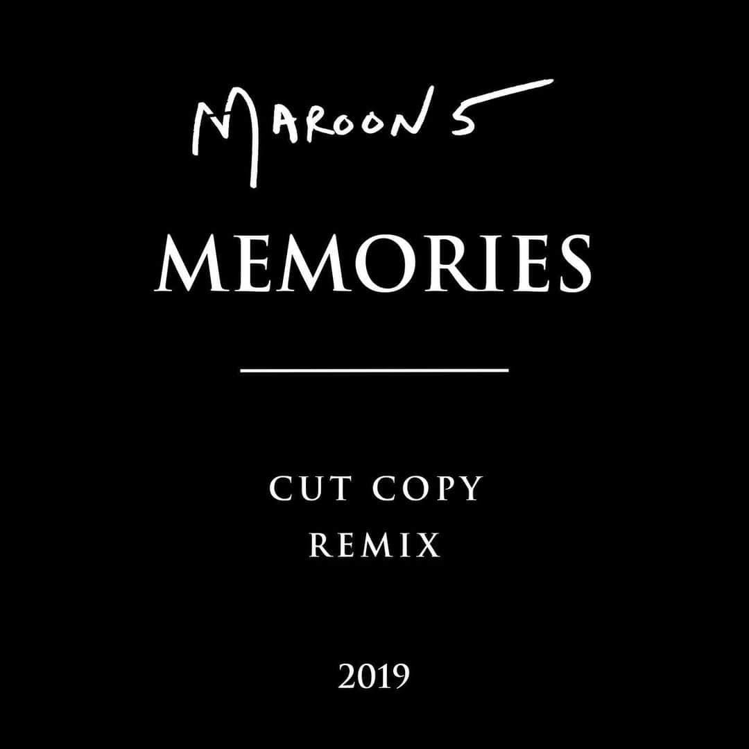 Maroon 5さんのインスタグラム写真 - (Maroon 5Instagram)「“MEMORIES (CUT COPY REMIX)” • OUT NOW」12月19日 1時45分 - maroon5