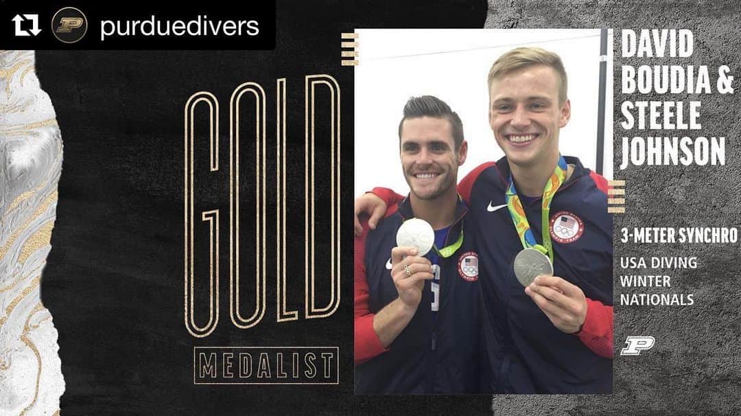 デービッド・ボウディアさんのインスタグラム写真 - (デービッド・ボウディアInstagram)「What a battle last night was @usa_diving Nationals! Three very very competitive teams. Looking forward to representing @teamusa at the World Cup/Olympic Test Event in Tokyo this April! It’s a big responsibility that I know @steele_johnson and I do not take lightly. This will be the final opportunity for the US to qualify a spot to compete at the @tokyo2020 Olympic in 3m Synchro (yes kind of confusing!) Thankful for my support team @sidelinescout + @teamtoyota」12月19日 2時02分 - davidboudia