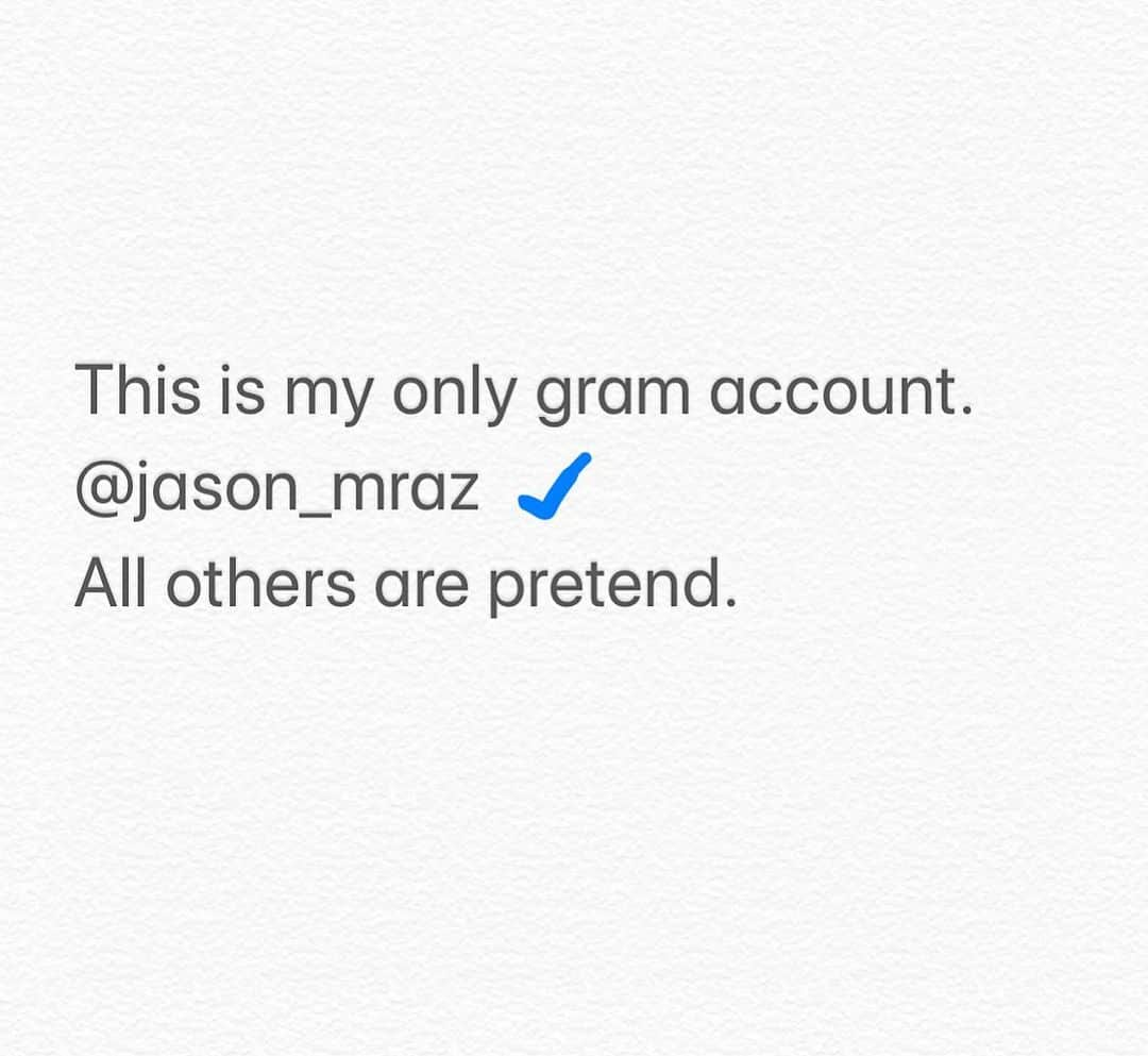 ジェイソン・ムラーズさんのインスタグラム写真 - (ジェイソン・ムラーズInstagram)「Beware of scammers.」12月19日 3時38分 - jason_mraz