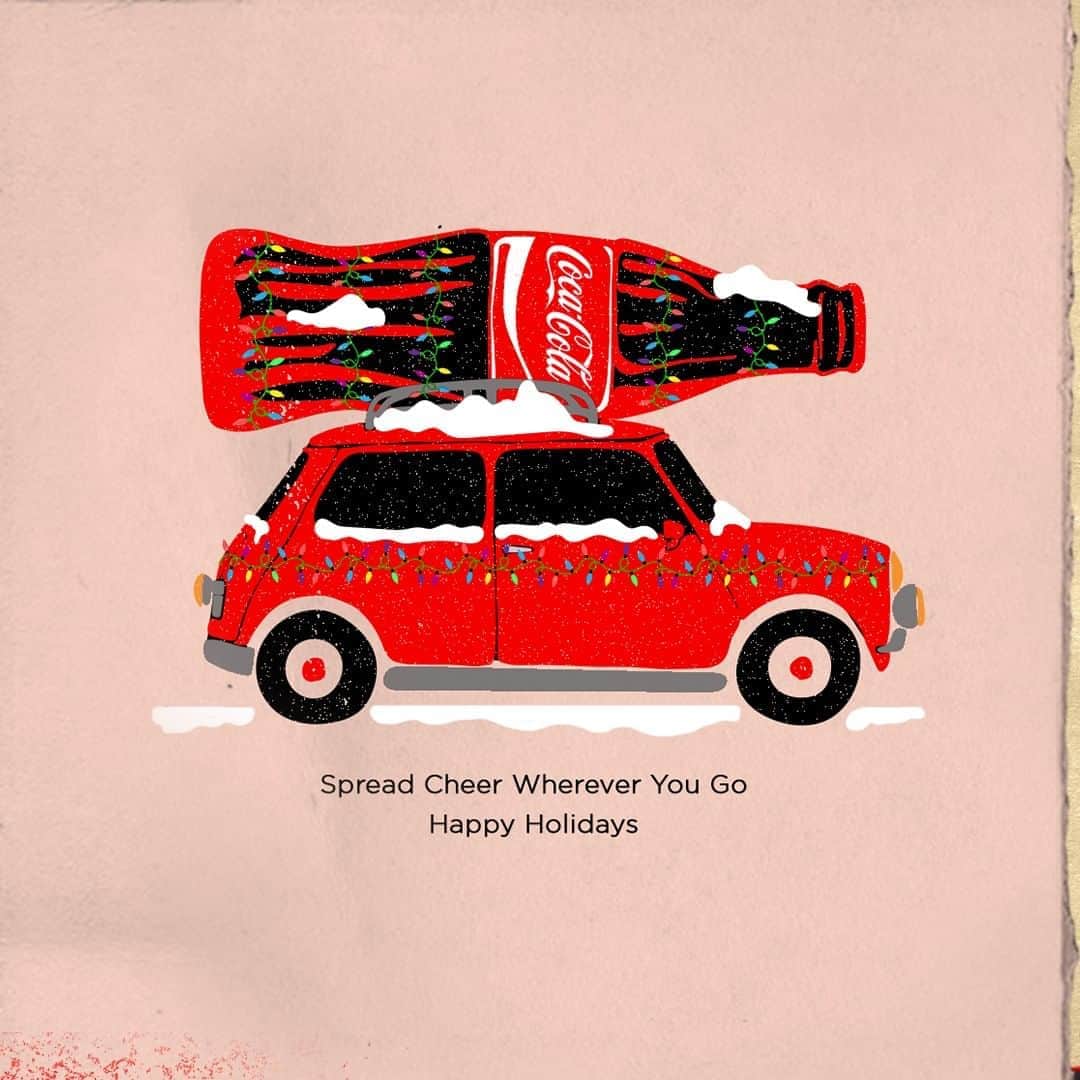 Coca-Colaのインスタグラム：「Who are you most excited to visit this holiday season? 🚗」