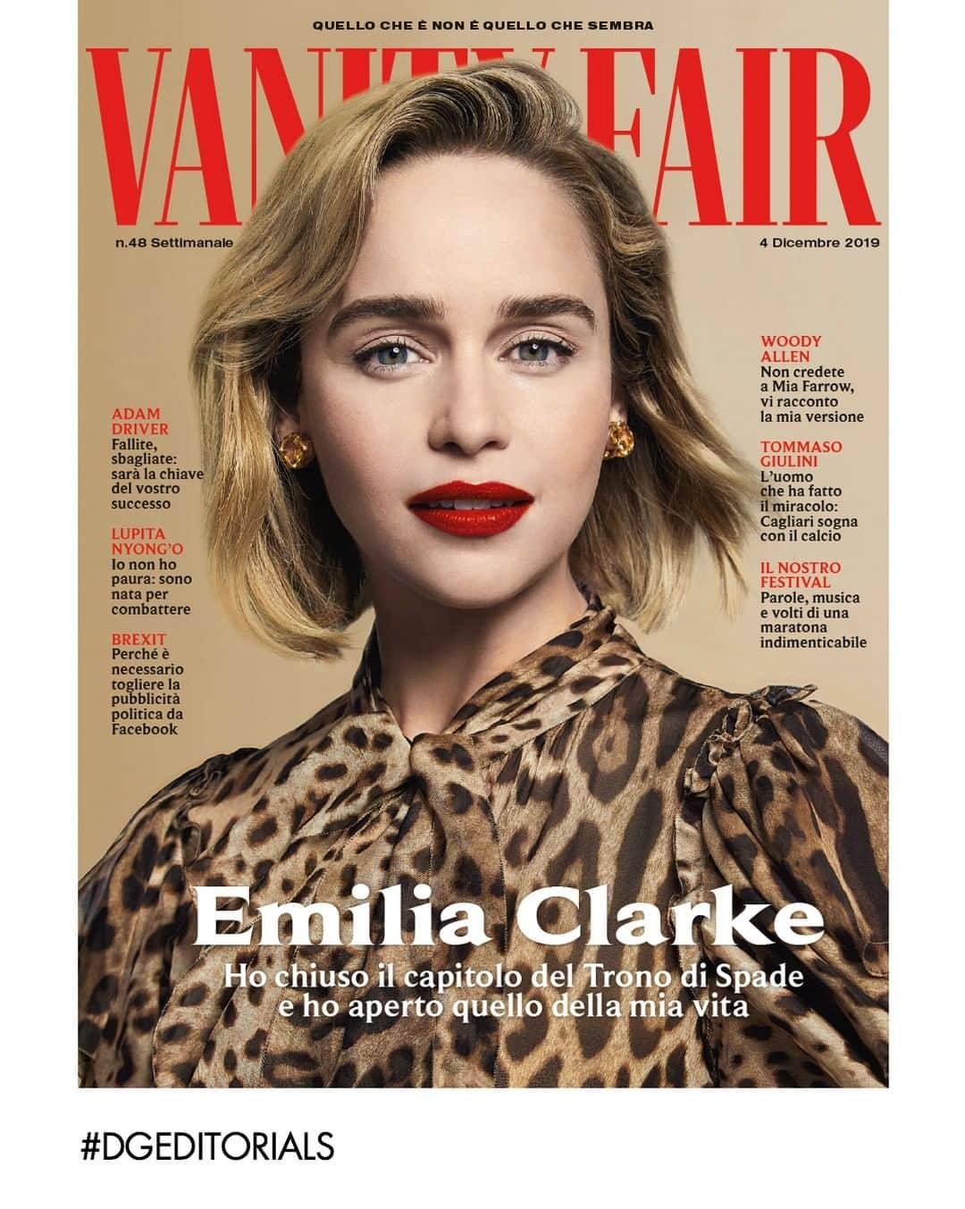 ドルチェ&ガッバーナさんのインスタグラム写真 - (ドルチェ&ガッバーナInstagram)「Emilia Clarke, the face of The Only One fragrances, wears Dolce&Gabbana on the cover of @vanityfairitalia. Directed by: @marchettisimone Interviewed by: @chiarabarzini Picture by: @williamshirakawa #DGBeauty #DGTheOnlyOne #DGTheOnlyOne2 #DGWomen #DGCelebs #DGFamily #DGEditorials」12月19日 7時01分 - dolcegabbana