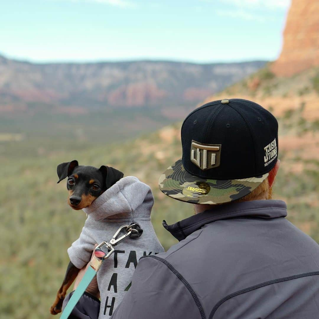 ジャスティン・ターナーさんのインスタグラム写真 - (ジャスティン・ターナーInstagram)「Happy Birthday to our lil adventurer! @moonshineminpin #TakeAHike #Sedona #3️⃣🐾 📸 @court_with_a_k」12月19日 7時32分 - redturn2