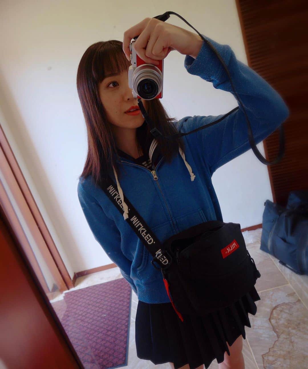 船岡咲のインスタグラム：「・﻿ ・﻿ ﻿ ○﻿ ﻿ ﻿ 【お知らせ】﻿ 船岡咲17thイメージDVD﻿ 発売記念イベント開催決定‼️﻿ ﻿ 日時：2020年2月11日(火・祝) 12時﻿ 会場：ソフマップAKIBA①号店﻿ サブカル・モバイル館6F﻿ ﻿ ﻿ DVDの発売日は1/24です✨﻿ まだジャケ写もタイトルも未知ですが…﻿ ﻿ 今からスケジュールに﻿ 入れておいてくださいね💕﻿ ﻿ ﻿ ﻿ ﻿ 📷DVD衣装の制服×私服コーデ﻿ ﻿ ﻿ #グラビア #DVD #イベント﻿ #制服 #私服 #ロケ #沖縄﻿ #お楽しみに」