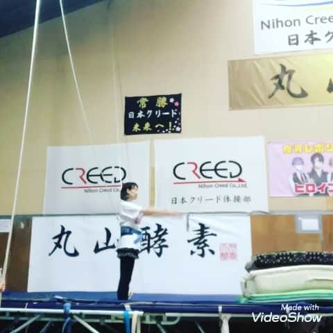 のインスタグラム：「‪うっふさんの翌朝はバク宙教室へ。‬ ‪今日から床でのバク宙を目指した練習にしました。‬ ‪トランポリンで跳ねないで高さを出すのに苦戦したけど、最後はなんとか補助ベルト外してできました。‬ ‪まずは安定して出来る様に連絡していこうと思う。‬ ‪#バク宙教室‬ #空中族 #筋肉女子 #朝練」