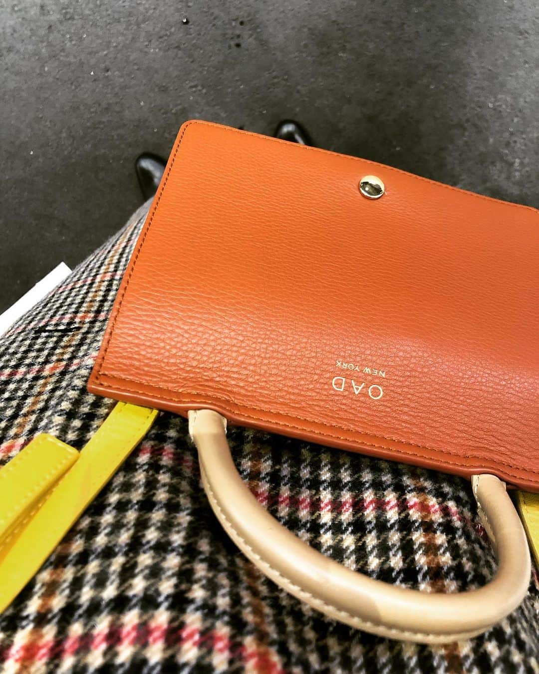 木庭弥生のインスタグラム：「気にいってる👜🧡 . #oadnewyork #oad」