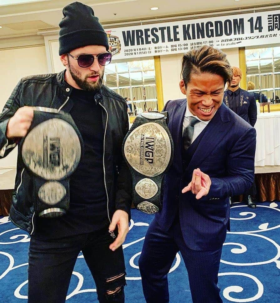 石森太二さんのインスタグラム写真 - (石森太二Instagram)「WRESTLE KINGDOM 14 調印式  #njwk14 #njpw #iwgpjrtagteamchampionship #bulletclub #bonesoldier #taijiishimori #ELP」12月19日 13時31分 - taijiishimori