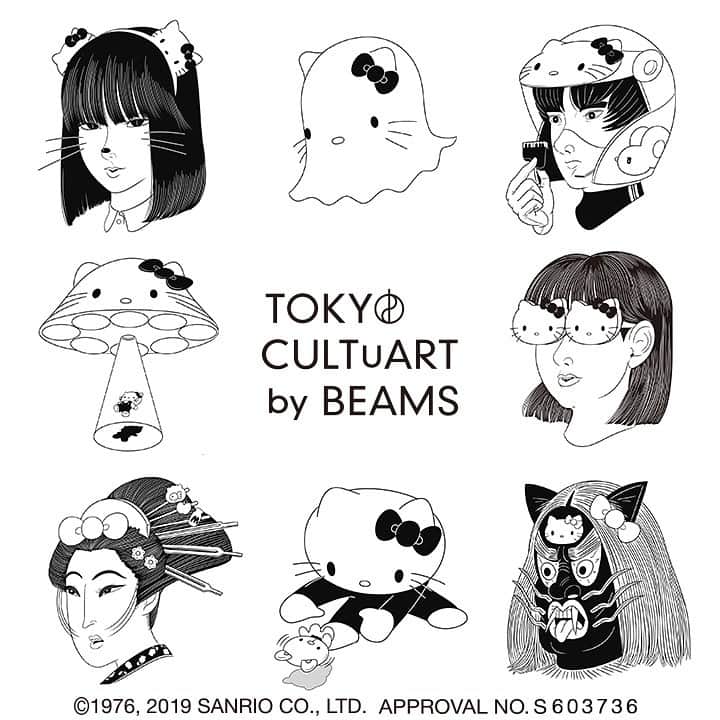 BEAMS JAPANさんのインスタグラム写真 - (BEAMS JAPANInstagram)「Masanori Ushiki × Hello Kittyのスペシャルコラボレーション！ 新宿「ビームス ジャパン」4階＜トーキョー カルチャート by ビームス＞では、アーティスト・牛木匡憲と人気キャラクターのハローキティとのコラボレーション第一弾を発表いたします。 牛木匡憲が2016年8月13日から1日1点をInstagramにて公開し人気を博しているVISITORSのシリーズと国民的キャラクターとのコラボレーション！ハローキティがVISITORSワールドに入り込んだこれまでにないアプローチとなります。 今後随時グッズの展開を発表していきます。どうぞご期待ください。  発売日：12月20日（金） 店舗：ビームス ジャパン 4F（トーキョー カルチャート by ビームス） ※似顔絵は受付終了致しました。  BEAMS JAPAN 4F ☎︎03-5368-7328 @beams_japan  @tokyo_cultuart  #beams  #beamsjapan  #beamsjapan4th  #tokyocultuartbybeams  #牛木匡憲  #hellokitty」12月19日 14時27分 - beams_japan