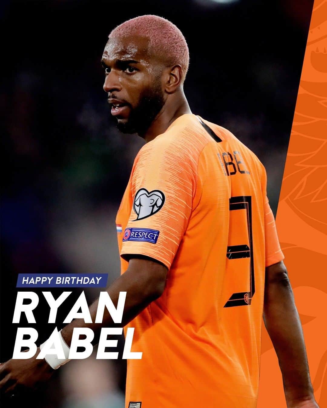 サッカー オランダ代表チームさんのインスタグラム写真 - (サッカー オランダ代表チームInstagram)「Happy birthday, Ryan "OG" Babel! 🎈」12月19日 17時00分 - onsoranje