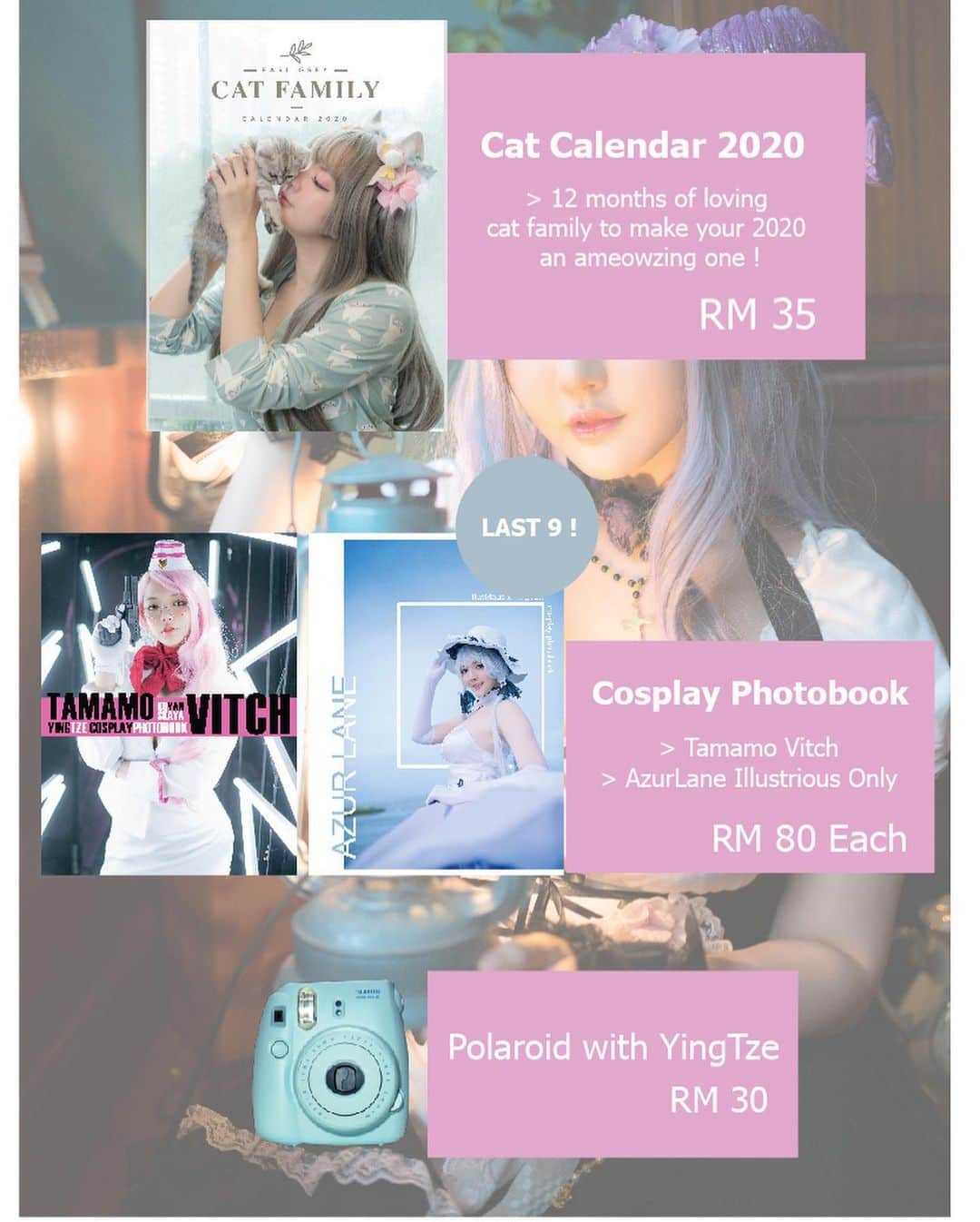 YingTzeさんのインスタグラム写真 - (YingTzeInstagram)「🌟 YTZ Comic Fiesta Merchandise List 🌟 Violet is finally done with her work yay ~ Are you ready to meet me this weekend ? My Booth is PB01-02 ! 🌟 ( swipe left for full merchandise list ) _ New Photobook , Prints , Polaroid , Cap and Lanyard is available during Comic Fiesta this weekend. As for T-Shirt & Zipper Hoodie Jacket only certain sizes are available on site , you can still pre-order but I’ll only be able to ship next year. 🙏🏻❤️ _ Special Christmas Lucky Draw Event for those who purchase RM 100 worth of merchandise will receive 1 x Entry. ❤️ Prizes include A3 Sized Wall Scroll , Pillow & Button Badges ! _ See you this weekend ! ❤️🥰 📸 @kenn_tee 🏠 @studio14ss  #blessed #ytzmerch #horns #maidcosplay #originalcharacter #ytzoriginals」12月19日 19時14分 - yingtze