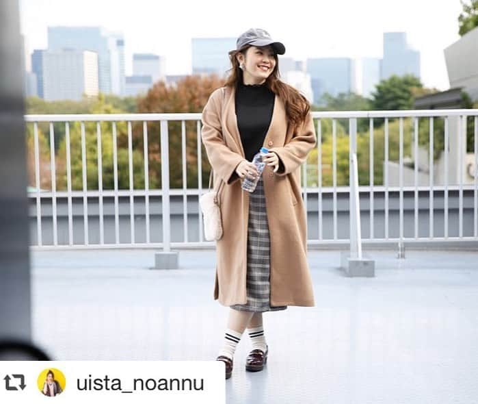 【公式】noannuさんのインスタグラム写真 - (【公式】noannuInstagram)「ラファーファ誌面では髪をアップにして可愛い雰囲気でしたが、キャップをかぶるだけでガラッと雰囲気が変わりますね😃 ・ ＊美シルエット福袋　¥5,000+tax 【セット内容】 ・ノーカラーロングコート ・プチハイトップス ・ナロースカート ・ファーバック  福袋は、2020年初売りより販売致します。お取り扱い店舗は、ノアンヌHPをご確認下さい。  #ラファーファ1月号  #福袋  #ぽっちゃりサイズのノアンヌ #ノアンヌ #コーデ #ファッション #ぽっちゃりサイズ #大きいサイズ #プラスサイズ #ぽっちゃり #ファッション #コーディネート #レディース #ぽっちゃりコーデ #イオン #noannu #ぽっちゃりサイズのnoannu #aeon #fashion」12月19日 19時40分 - noannnu_jp