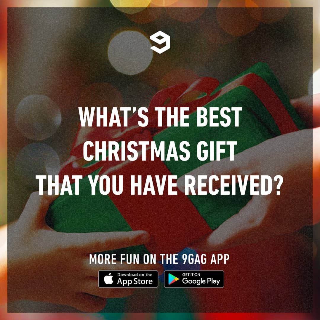 9GAGさんのインスタグラム写真 - (9GAGInstagram)「19 Dec Giveaway 🎁 🎄Tell us the best Christmas gift you have ever received in the comments and get a chance to win a surprise gift from us. ❤️ -------------------------- The giveaway has ended! Congrats to our winners @t._despina, @planetoutlast and @kaimi29 -------------------------- The Giveaway ends on 20 December 2019 11:59pm EST. 3 winners will be randomly selected, notified by DM and announced in this post within a week after the giveaway ends.  Terms & Conditions: - This is not sponsored, endorsed, or administered by Instagram. - The giveaway is worldwide and by entering you confirm that your age is 13+ - By entering our contest you release Instagram of every possible responsibility and accept their Terms & Conditions.」12月19日 20時45分 - 9gag