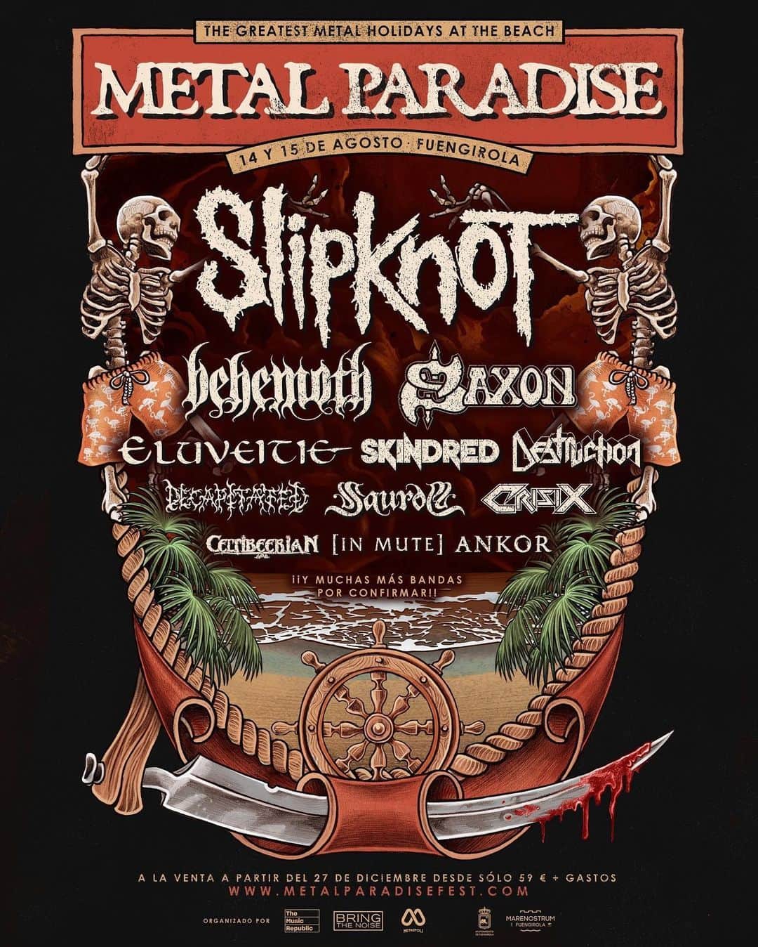 Slipknotさんのインスタグラム写真 - (SlipknotInstagram)「Get ready, Spain. We’re coming to @metalparadisefest in Fuengirola on August 15. Tickets on-sale December 27 at metalparadisefest.com」12月19日 21時22分 - slipknot