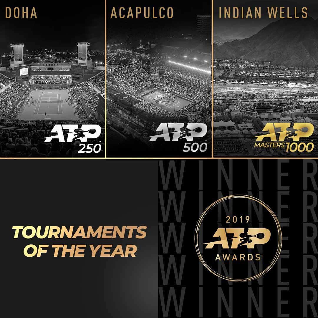 ATP World Tourさんのインスタグラム写真 - (ATP World TourInstagram)「And the winners are... 🥁🥁🥁 #ATPAwards」12月20日 0時41分 - atptour