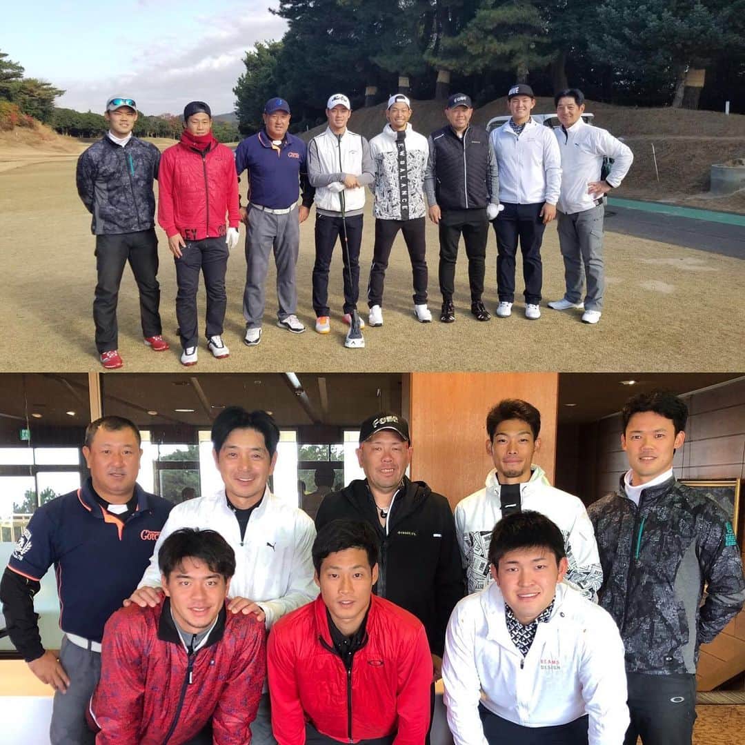 小田幸平のインスタグラム：「昨日は吉良カントリーでコンペ。中日ドラゴンズの選手、OBもゲスト。#川又米利さん#野口茂樹さん#福谷浩司#又吉克樹#鈴木翔太#加藤匠馬#垣越建伸＃吉良カントリークラブ」
