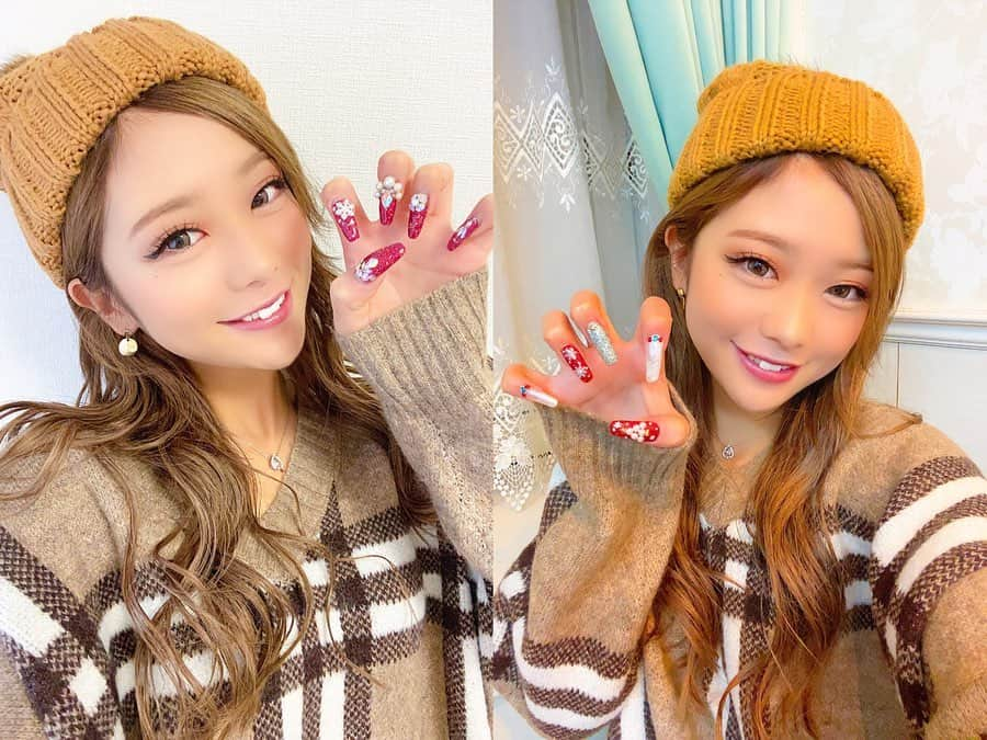 やしろななさんのインスタグラム写真 - (やしろななInstagram)「new nail🎄💚❄️✨ クリスマスに向けてチェンジ❤️ ・ パーツをゴテゴテに付けたい子もいつもは高いけどホットペッパービューティーの学割ならお得に出来ちゃうよ🤩💗 50%OFFのサロンもあります！ ・ ホットペッパービューティーのアプリ探しやすいの！デザインやカラーから探せるからオススメアプリ♡私も愛用してるからこそオススメできます♡ ・ @hotpepperbeauty_nail #ホットペッパービューティー #Hotpepperbeauty #ホットペッパービューティー学割 #PR #クリスマス」12月20日 21時26分 - 8467_0