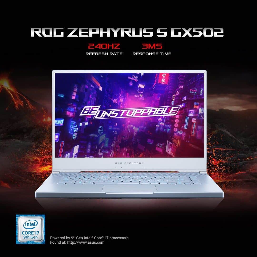 YingTzeさんのインスタグラム写真 - (YingTzeInstagram)「🌟 ROG Glacier Blue 🌟 It is love at first sight . ❤️ What do you think of this new color ? @asusrog.my  _  The almighty #ROG #ZephyrusS GX502 is now available in Glacier Blue finish!  Features:  Glacier Blue finish, Per-Key RGB keyboard, Active Aerodynamic System (AAS), Aura-Sync, GPU Switchable software, 18.9mm thin  Specs: Intel Core i7-9750H processor, RTX 2070, 15.6" Full HD PANTONE validated display, 240Hz 3ms GSYNC display, 16GB DDR4 2666Mhz, 512GB PCIe NVME SSD, Windows 10 Home, 2-year global warranty, RM8,899 Learn more: http://my.rog.gg/GX502 #Intel #GameOnIntel #poweredbycorei7 #ROGMYKOL」12月20日 18時57分 - yingtze