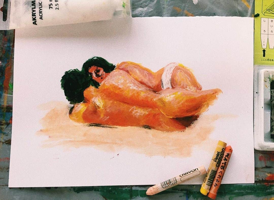 ユウキさんのインスタグラム写真 - (ユウキInstagram)「LOVE 2 ♡ #illustration #love #nude #art #painting #drawing #chaiyuukiart」12月20日 20時18分 - yuukichan2