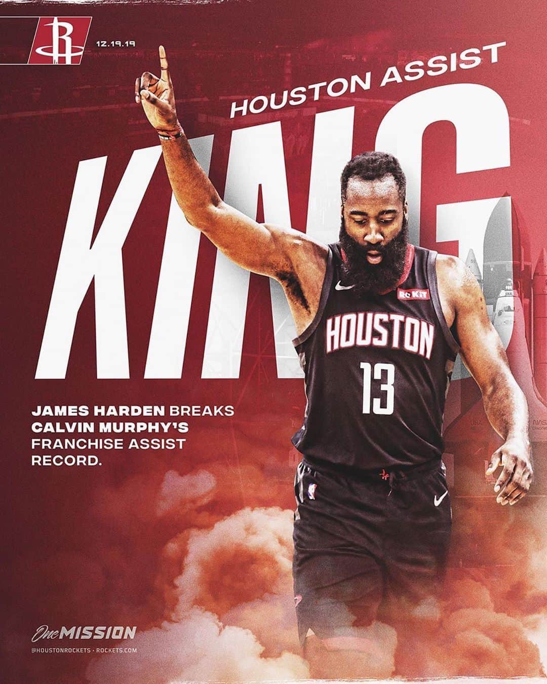 ジェームス・ハーデンのインスタグラム：「🗣Shot-out Calvin Murphy!!! O.G was droppin unlimited dimes. What a bar he set! It’s a BLESSING & HONOR to be mentioned with a GREAT. 🤘🏾🤘🏾🤘🏾🤘🏾🤘🏾🤘🏾🤘🏾🤘🏾🚀🚀🚀🚀🚀🚀🚀🚀🚀🚀🚀🚀 #Schwaaaaag」