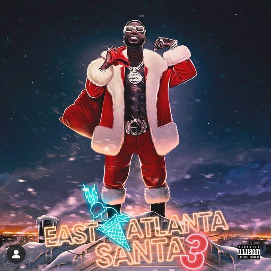グッチ・メインのインスタグラム：「#EastAtlantaSanta3 out now!! Link in bio !!」