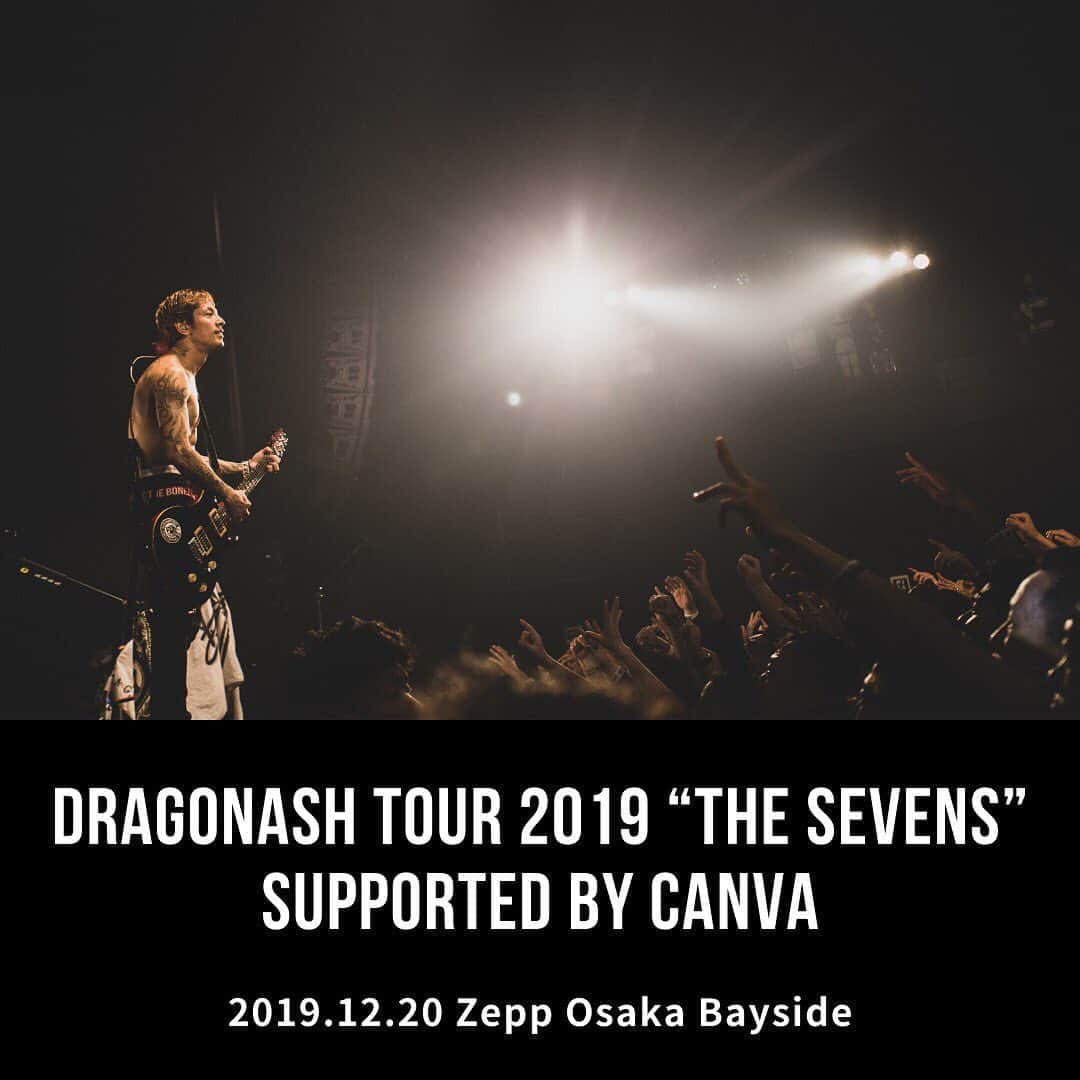 Dragon Ashさんのインスタグラム写真 - (Dragon AshInstagram)「DRAGONASH TOUR 2019 "THE SEVENS" supported by Canva @Zepp Osaka Bayside  #DA_livephoto photo by @nekoze_photo」12月21日 1時30分 - dragonash_official