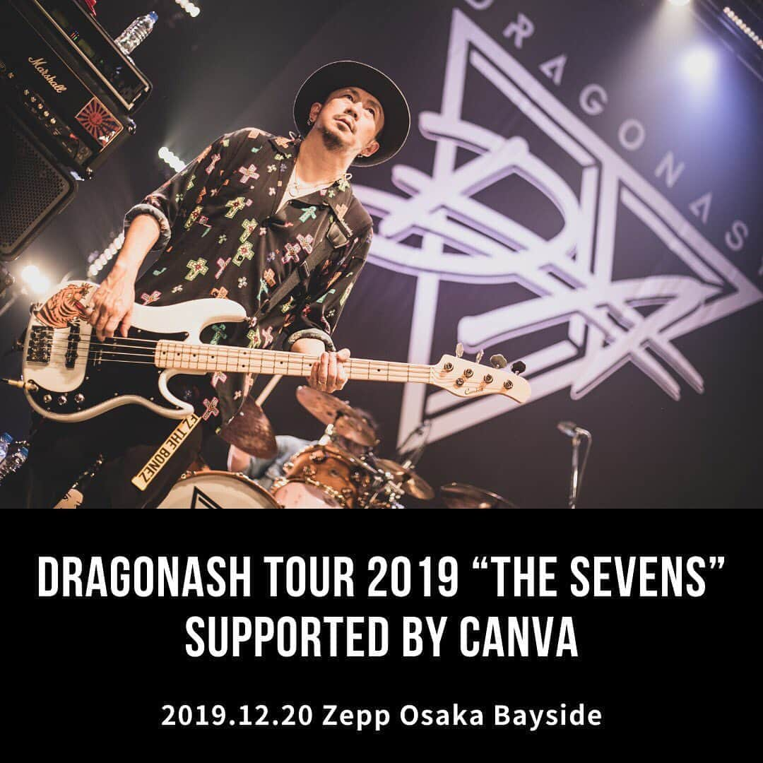 Dragon Ashさんのインスタグラム写真 - (Dragon AshInstagram)「DRAGONASH TOUR 2019 "THE SEVENS" supported by Canva @Zepp Osaka Bayside  #DA_livephoto photo by @nekoze_photo」12月21日 1時30分 - dragonash_official