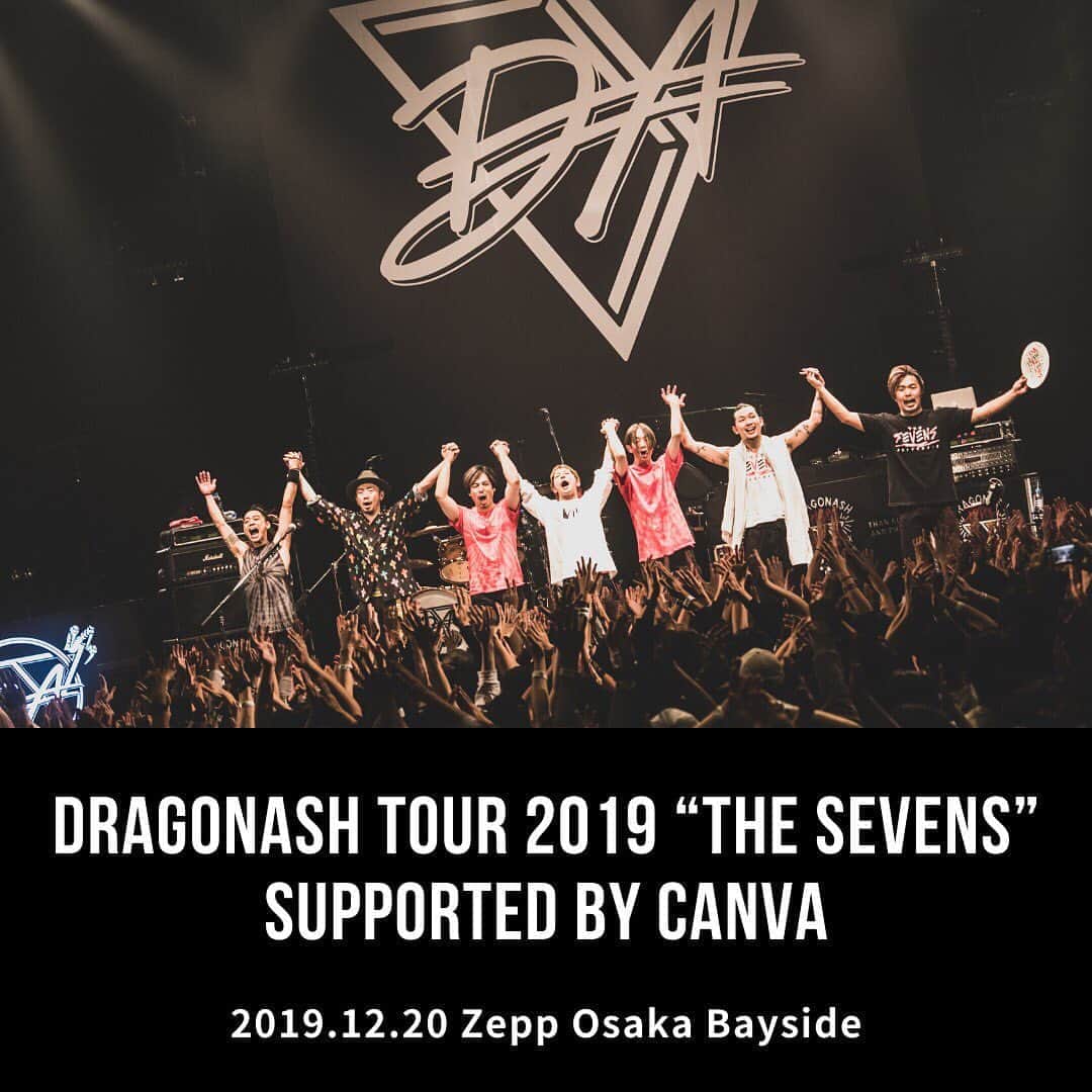 Dragon Ashさんのインスタグラム写真 - (Dragon AshInstagram)「DRAGONASH TOUR 2019 "THE SEVENS" supported by Canva @Zepp Osaka Bayside  #DA_livephoto photo by @nekoze_photo」12月21日 1時30分 - dragonash_official