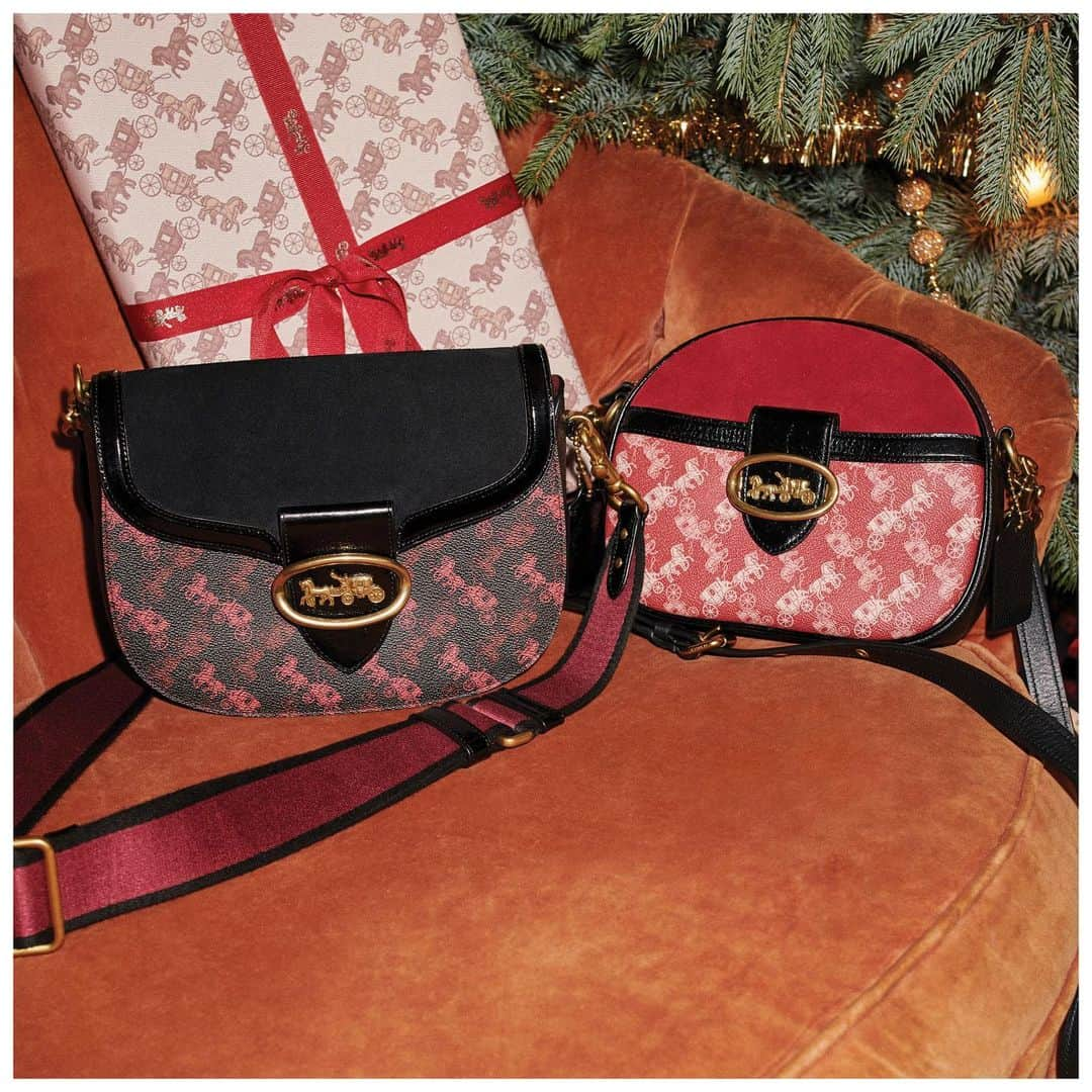 コーチさんのインスタグラム写真 - (コーチInstagram)「A Kat Saddle Bag for them. A Kat Crossbody for you. Horse and Carriage for all. #WonderForAll #CoachNY」12月21日 2時43分 - coach