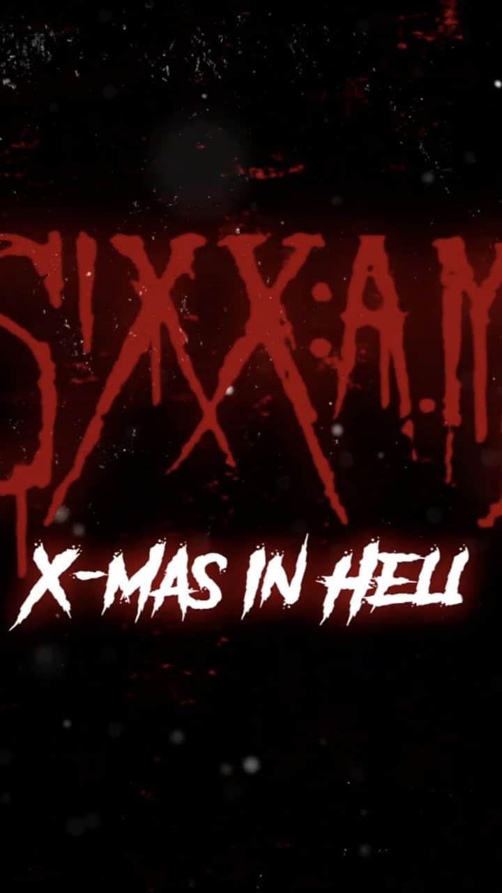 SIXX:A.M.のインスタグラム：「Official lyric video for 'X-Mas In Hell' Stream or Download - link in bio  If you have been affected by any issues within this video you can contact the The Global Recovery Initiatives https://globalrecoveryinitiatives.org/」