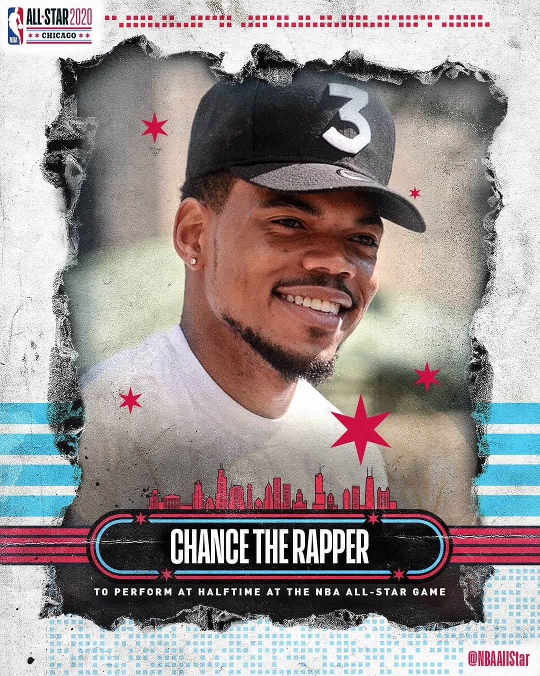 NBAさんのインスタグラム写真 - (NBAInstagram)「ICYMI: Chicago native @chancetherapper will headline the 2020 #NBAAllStar Game halftime show! Catch the game on Sunday, Feb. 16 at 8:00pm/et on TNT.」12月21日 8時47分 - nba