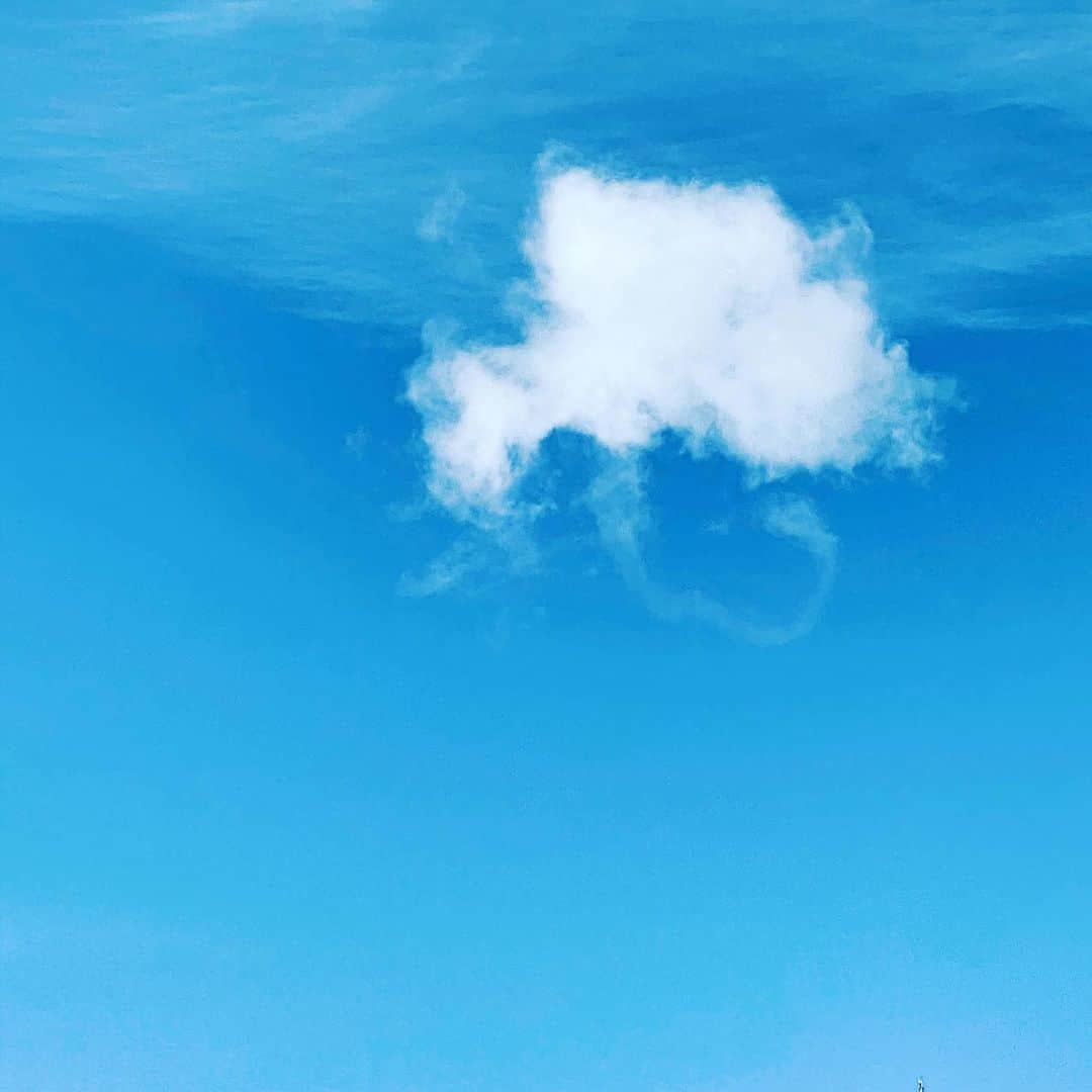 中野敬久さんのインスタグラム写真 - (中野敬久Instagram)「#cloud #smoke #sky #blue #white #like #jerryfish」12月21日 9時02分 - hirohisanakano