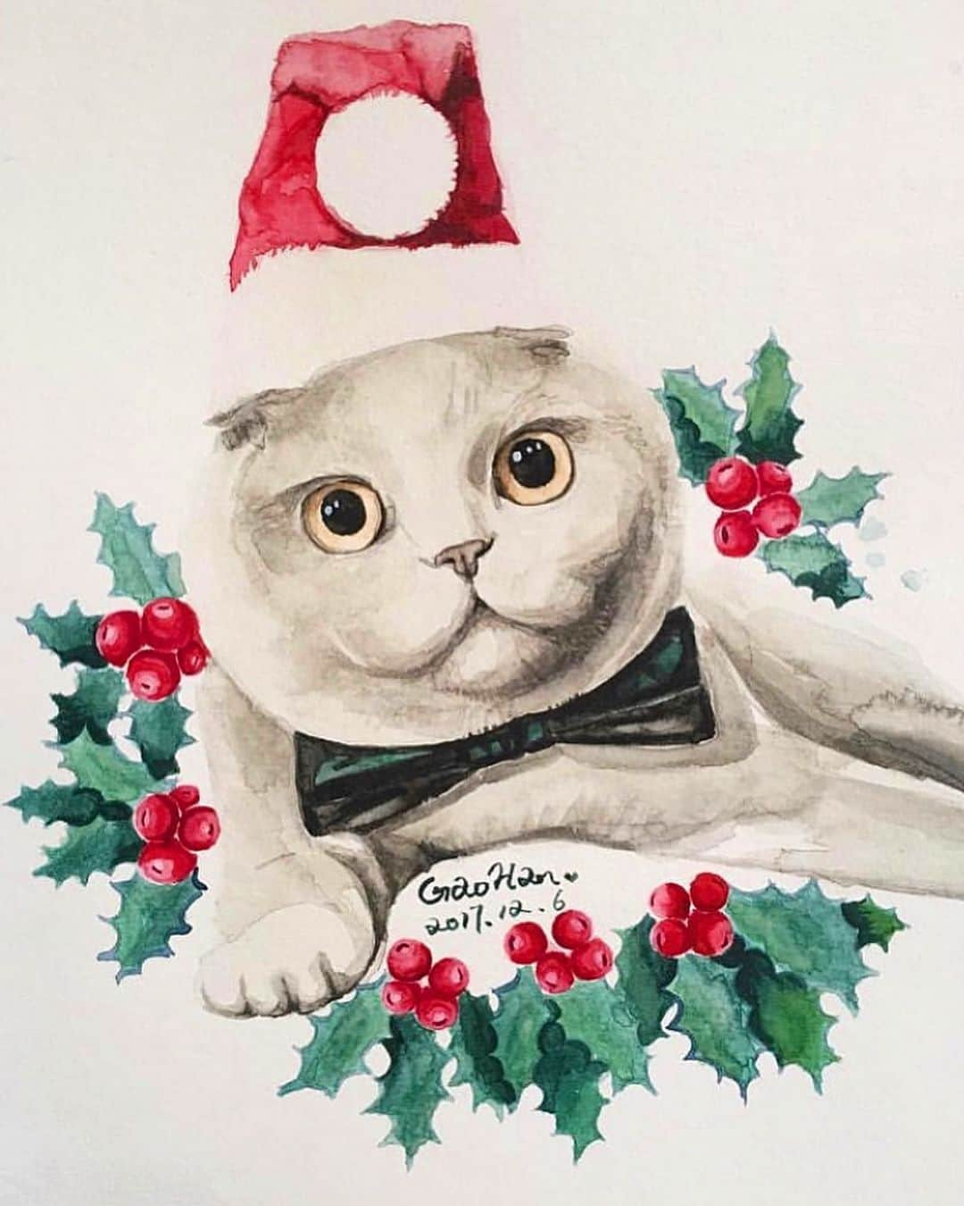 Millaさんのインスタグラム写真 - (MillaInstagram)「This weeks we decided to do a festive #FBFFanFriday of holiday artwork Milla’s followers have created throughout the years! 🎨 THANK YOU ALL for the  stunning holiday artwork! 😻🎅🏼Make sure to use #millathecat for a chance to be featured! 🎄#millathecat #HolidayArt」12月21日 10時47分 - millathecat