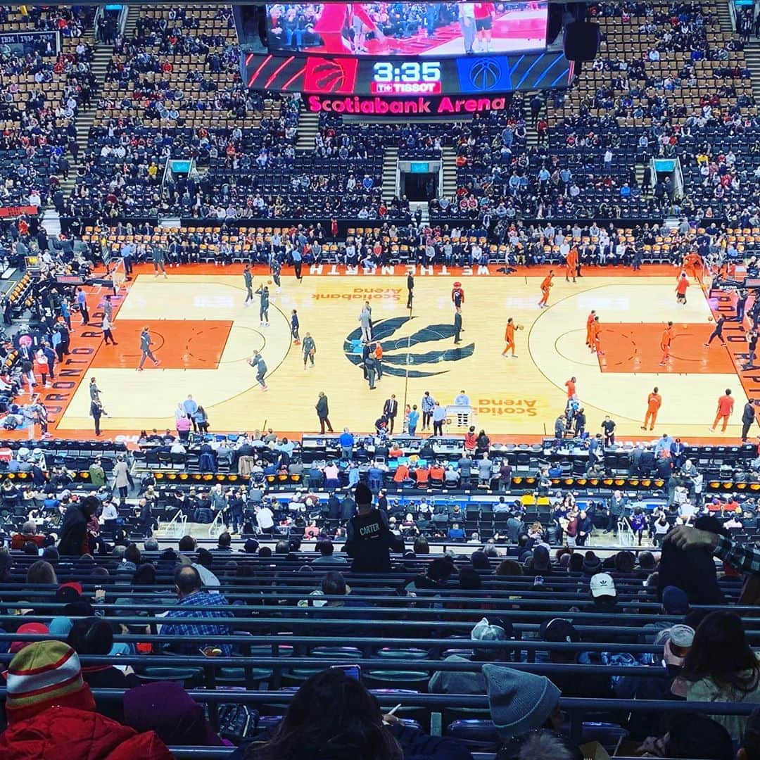 中村剛大のインスタグラム：「#Raptors  #Wizards  #toronto  #CANADA #NBA #ilovebasketball」