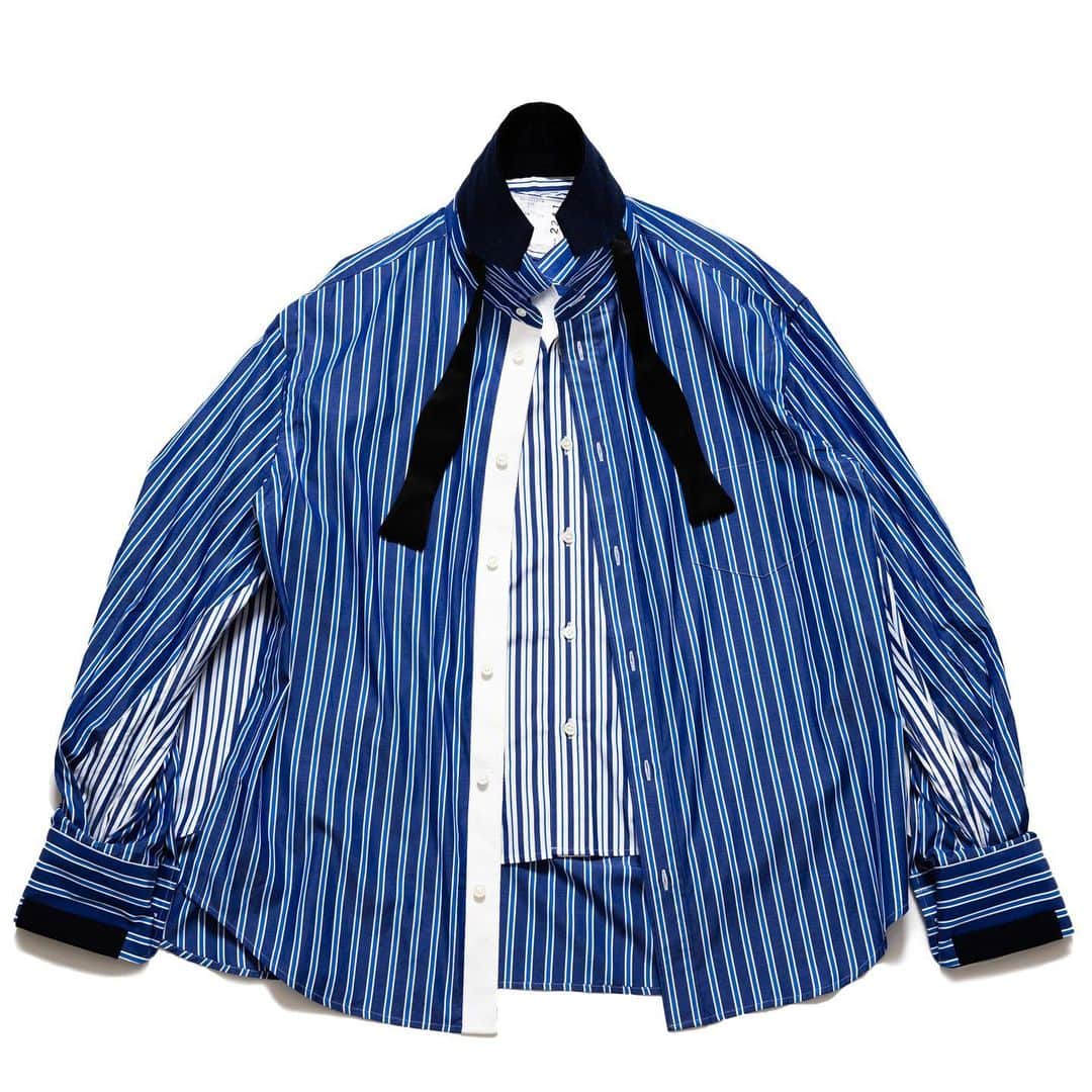 sasai_tacosのインスタグラム：「なんだかんだ初めましてのsacai。 今回買ったのはシャツ×シャツ、ミリタリーシャツ×シャツの2枚。 異なった柄、素材をドッキングさせたデザインがパワー・ツール・ドラゴンを連想させ、デュエリスト魂に強く響いたのが購入の決め手です。  #勇気と力をドッキング！ #パワーツールドラゴン #遊戯王　#5Ds #龍亜 #sacai #シティ活」