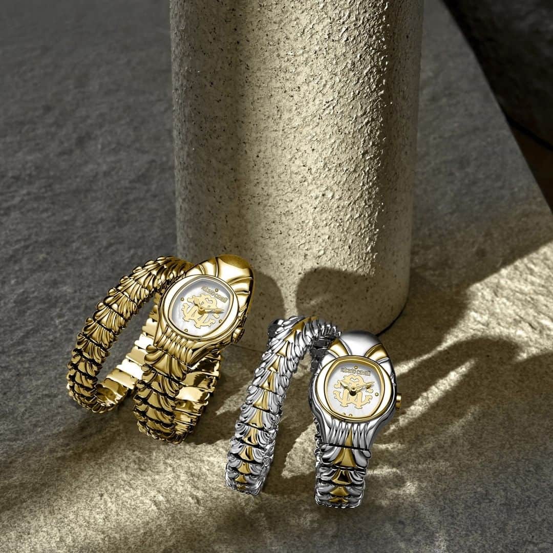 のインスタグラム：「Gold or silver: choose your path, make your dream real. #RobertoCavalli #RobertoCavalliWatches #RobertoCavalliFW19 #RobertoCavalliGifts」