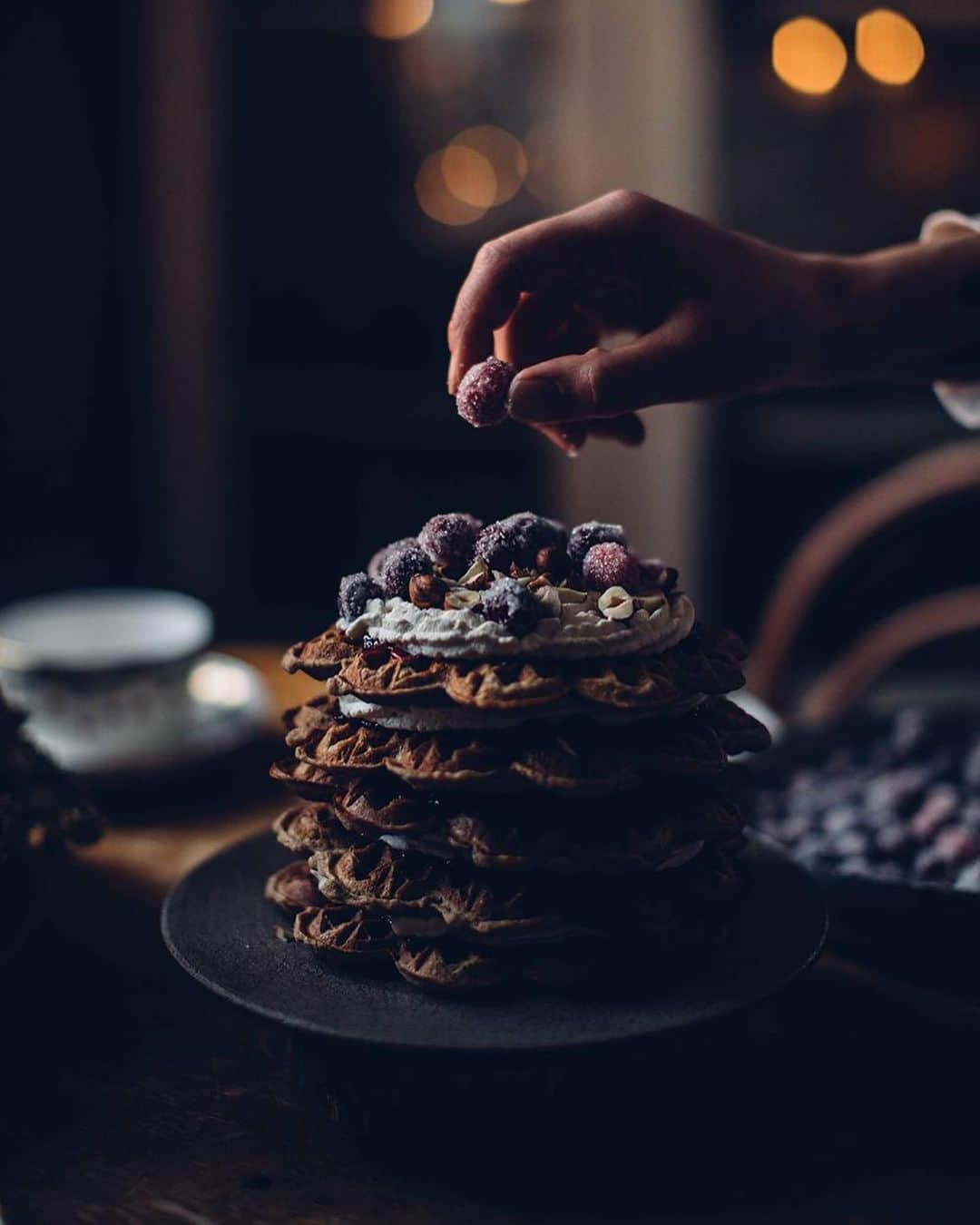 Our Food Storiesさんのインスタグラム写真 - (Our Food StoriesInstagram)「Have a cozy weekend guys 🌟 The recipe for these delicious gluten-free Christmas waffles is on the blog, link is in profile. #ourfoodstories  ____ #christmasdecor #christmasmood #gatheringslikethese #momentslikethese #simplejoys #fellowmag #foodphotographer #foodstylist #glutenfreerecipes #glutenfri #glutenfrei #christmasrecipes」12月21日 22時34分 - _foodstories_